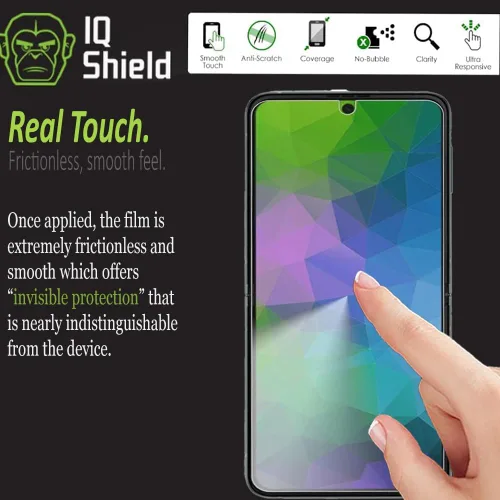 Miniatura 5 de IQShield Paquete de 2 protectores de pantalla para Samsung Galaxy Z Flip 3 5G (no vidrio), fácil de instalar, ultra fino, antiarañazos