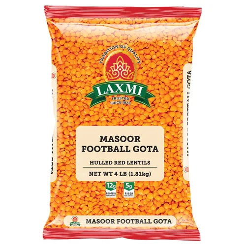 Laxmi Masoor Football Dal - Lentejas rojas tradicionales - 4 libras