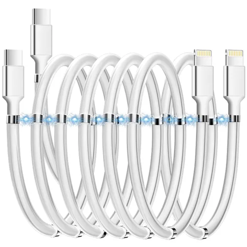Miniatura 8 de AICase Cable magnético tipo C a Lightning para iPhone, tipo C, súper organizado, carga magnética, nano datos, compatible con iPhone