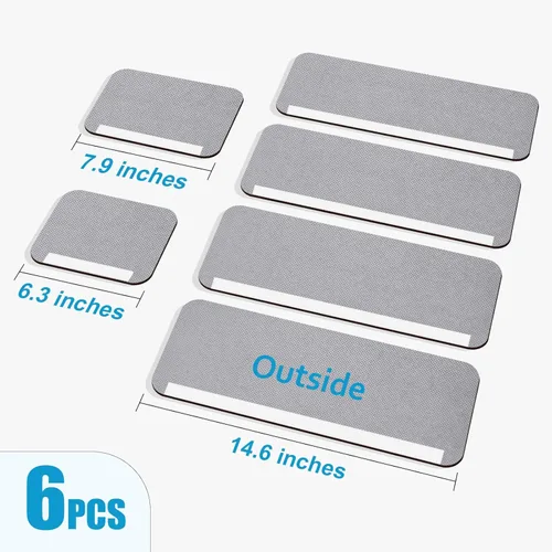 Miniatura 6 de Juego de 6 fundas para manijas de puerta de refrigerador, recortables, lavables, fundas para manijas de electrodomésticos, protector de manija