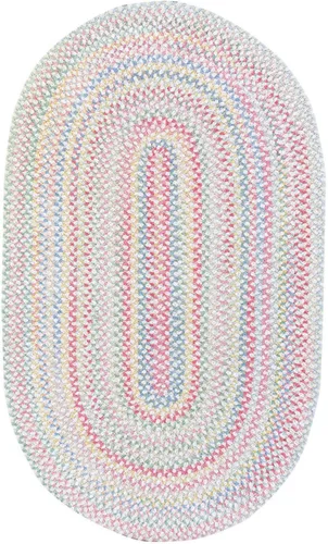 Miniatura 11 de Capel Rugs Baby's Breath - Alfombra ovalada trenzada (2 x 3 pulgadas), color natural