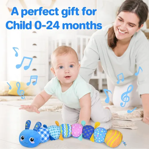 Miniatura 3 de KMUYSL Juguetes para Bebés 0-6 6-12 Meses, Juguete de Peluche Musical Sensorial de Animales para 0 1 2 3 4 5 6+ Meses, Juguete de Peluche