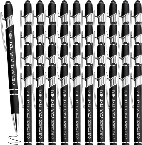 Miniatura 36 de Bolígrafos personalizados con lápiz óptico y grabado gratis, bolígrafos personalizados para negocios, graduación, aniversarios (hasta 500 unidades)