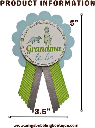 Miniatura 3 de Alfileres de dinosaurio para baby shower para mamá, papá, abuela, familia de la selva, para llevar, It's a Boy Baby Sprinkle (Momy)