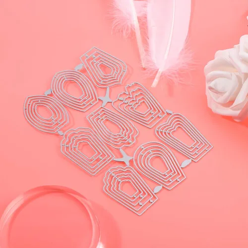 Miniatura 7 de Healifty Troqueles de corte de metal para álbum de recortes, tarjetas de papel, decoración de manualidades (nueve flores, talla S)