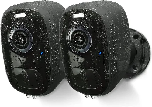 Cámaras de seguridad magnéticas inalámbricas para exteriores – Cámara WiFi alimentada por batería para el hogar, video 2K, visión nocturna a color,