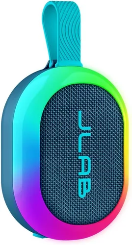 Miniatura 9 de JLab, Partido pop, altavoz Bluetooth portátil, impermeable IP55, LED RGB personalizable, negro