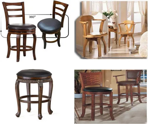 Miniatura 6 de AAGUT Taburete de bar de 6.25 pulgadas de repuesto de placa giratoria, mecanismo giratorio cuadrado resistente para silla reclinable o muebles, base