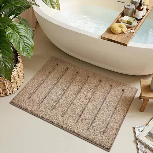 Miniatura 3 de LUMI Tapetes de baño antideslizantes y agradables a la piel, tapetes de baño de calidad de hotel para baño, tapete de ducha lavable y esponjoso
