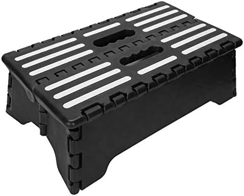 Miniatura 9 de Taburete plegable, reposapiés plegable, portátil, compacto y plegable, taburete plegable para niños y adultos, taburete para baño, jardín, cocina
