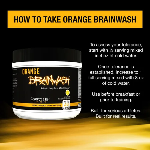 Miniatura 4 de CONTROLLED LABS, Lavado de cerebro naranja, 20 Serv (Lemon Frost)