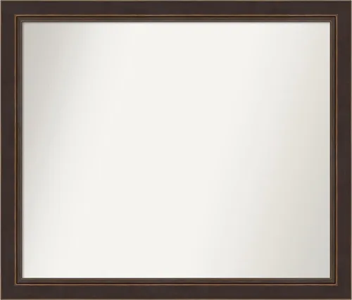 Miniatura 205 de Amanti Art Espejo de baño de bronce para sobre el fregadero, 24 x 24 pulgadas, espejo cuadrado de bronce Lara para tocador, marco de madera