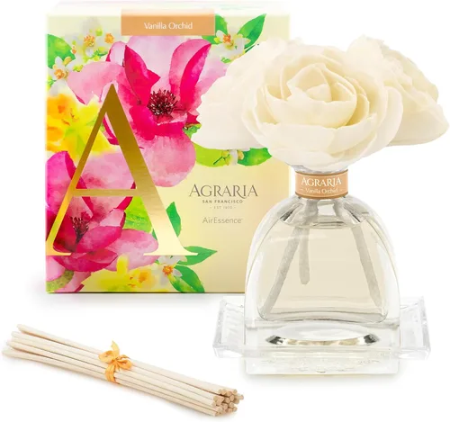 Miniatura 11 de AGRARIA Set de Difusor de Aroma de Flores y Varillas AirEssence, Juego de Fragancia Botánica de Flores Sola Hecho a Mano, Juego de Difusor de Aceite