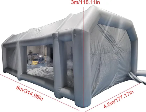 Miniatura 7 de Tienda de campaña portátil para automóvil, tienda inflable de cabina de pintura en aerosol, estación de trabajo móvil para automóvil, filtro lavable