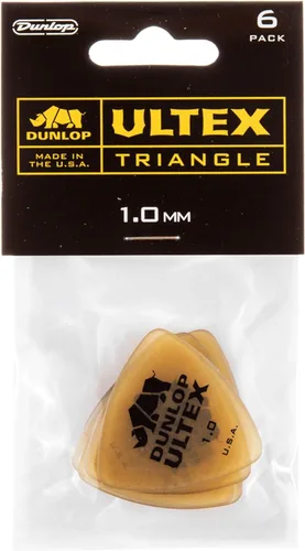 Jim Dunlop Púas triangulares Ultex® 1.0MM - Paquete de 6