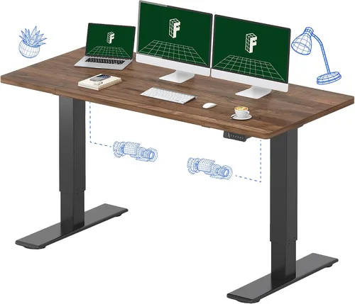 Miniatura 15 de FLEXISPOT Escritorio Eléctrico de Pie de Una Pieza, 60 x 24 Pulgadas Escritorio Ajustable con Superficie Sin Costuras, Ajuste de Altura con Parte