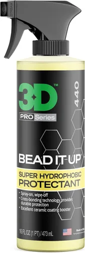 3D Bead It Up - Spray de refuerzo de revestimiento de cerámica, fabricante de cuentas súper hidrofóbicas, protector y sellador de pintura de