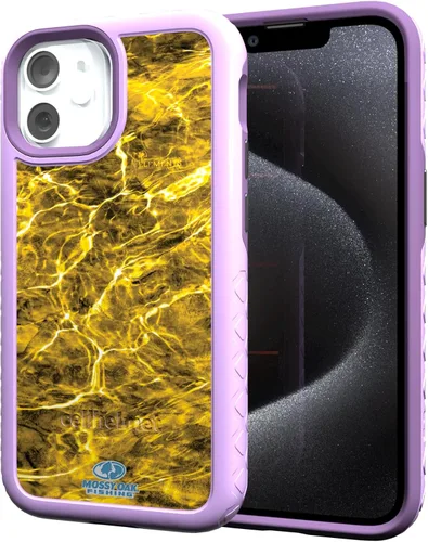 Miniatura 109 de cellhelmet Mossy Oak Agua Yellowfin Funda de doble capa en gris diseñada para iPhone 13 Mini a prueba de golpes y caídas, duradera, como se ve