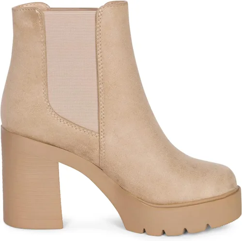 Miniatura 2 de DIVINE - Botines Chelsea con plataforma y punta redonda para mujer