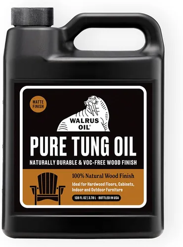 Walrus Oil - Aceite de Tung 100% puro, acabado de madera para cualquier proyecto de carpintería, natural, sin compuestos orgánicos volátiles (COV).