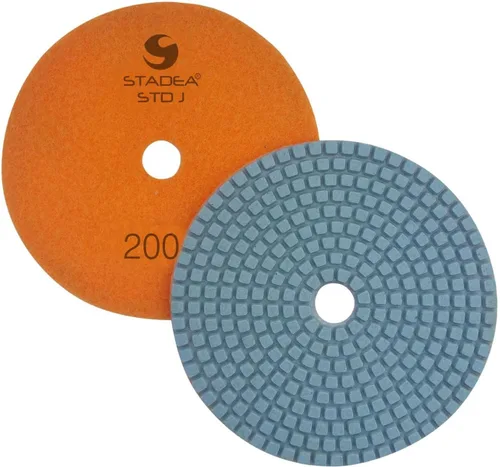 PPW195D Almohadillas de pulido de diamante 5 "para hormigón terrazo mármol granito encimera piso pulido húmedo, grano 200 Paquete de 01