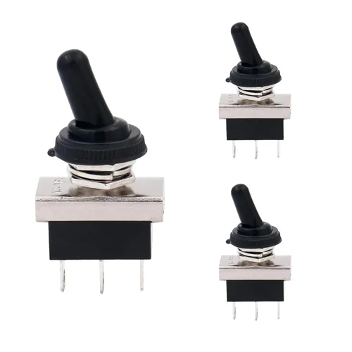 Miniatura 19 de Baomain, interruptor de conmutación SPST con apagado-encendido, 2 clavijas, 12 V 25 A con cubierta impermeable para auto