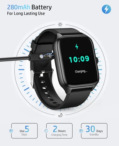Miniatura 6 de Reloj inteligente para hombres y mujeres, reloj GPS de 1.96 pulgadas con más de 120 modos deportivos, presión arterial/frecuencia cardíaca/oxígeno