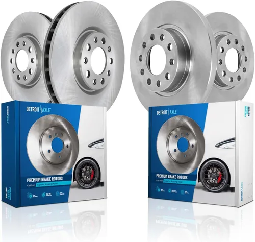 Miniatura 24 de Detroit Axle - Rotores de freno para Ford Mustang 2015 2016 2017 2018 2019 2020 2021 2022 2023 Rotores de freno de disco 2016 2017 2018 2019