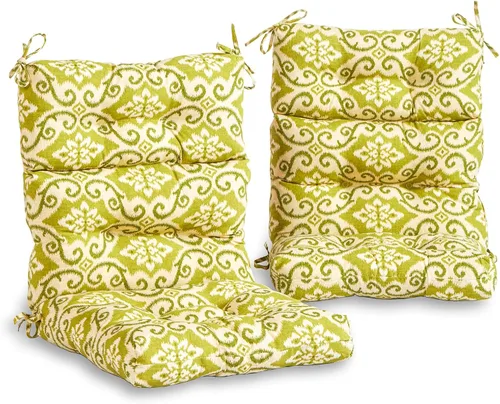 Miniatura 12 de South Pine Porch Cojín para silla de respaldo alto al aire libre (juego de 2), Aloha Black Floral