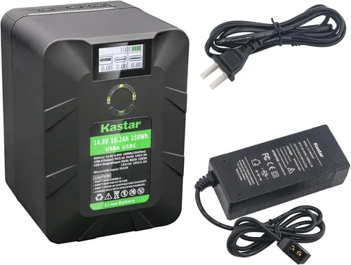 Miniatura 5 de Kastar BP-Y150W V Mount Battery D-Tap Cargador rápido compacto compatible con Blackmagic Design BMPCC 4K, BMPCC 6K Pro, URSA Mini Pro 4.6K G2