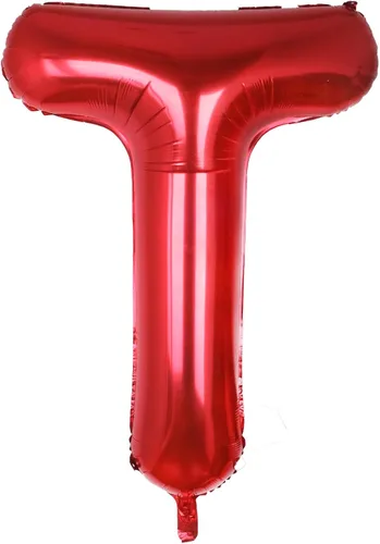 Miniatura 52 de AULE Globos de helio con letra roja S, de 40 pulgadas, grandes, gigantes, de lámina de mylar, rojos, para decoraciones de cumpleaños, aniversarios