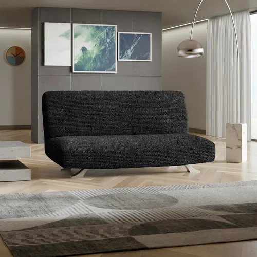 Miniatura 2 de PAULATO BY GA.I.CO. Funda elástica para sofá de futón de 1 pieza, funda bielástica para sofá cama sin brazos, protector de muebles, lavable a