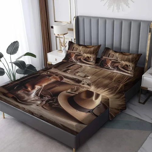 Miniatura 51 de Juego de sábanas tamaño individual: sábanas y fundas de almohada, sábanas y fundas de almohada, microfibra suave y bolsillo profundo y patrón sin