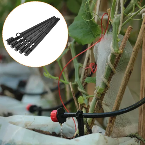 Miniatura 2 de M METERXITY Paquete de 5 estacas de apoyo de riego por goteo – Estacas de sujeción para tubería de goteo para césped de jardín, se aplican al