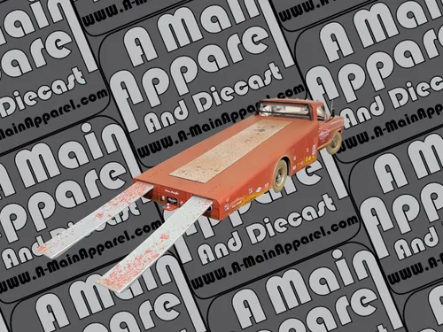 Miniatura 3 de 1970 F-350 Rampa Camión Rojo Imprimación (Roja) Cartilla de Cerkchop's Chop Shop 1/18 Modelo fundido a troquel por Acme A1801416