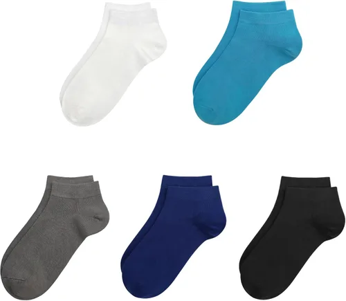 Miniatura 17 de SERISIMPLE Calcetines de bambú de viscosa para la escuela, calcetines de tobillo súper suaves para niños, puños elásticos, calcetines atléticos
