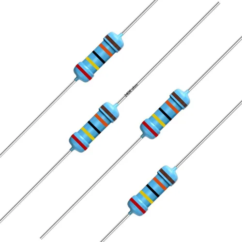 Miniatura 99 de California JOS 100 unidades de resistencia de 0.12 ohmios 1/4w (0.25 W) Resistencia fija de película metálica de tolerancia ±1%, más de 189 valores