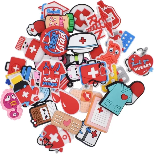 Miniatura 2 de Pabucle Colgantes médicos para zapatos papacharmsnuevo mexicano con hebilla de clip, dijes para zapatos papacharms, hombres y mujeres, decoración