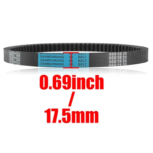 Miniatura 3 de 2 correas de transmisión CVT para motor de 4 tiempos GY6 de 49 cc 50 cc 80 cc GY6 de 4 tiempos, 139QMB 1P39QMB 669-18-30 669 18 30 ATV Scooter Go