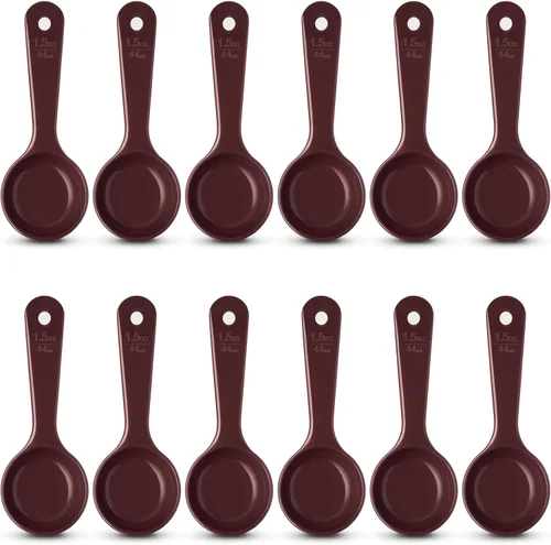 Miniatura 19 de Paquetes de cucharas de control de porciones con codificación cromática de mango corto Carlisle, Castaño Rojizo, 1