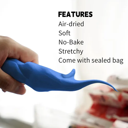 Miniatura 6 de Arcilla ligera - Arcilla de secado al aire, ultra ligera y suave, segura y no tóxica, moldeable y flexible, arcilla de modelado DIY para figuras