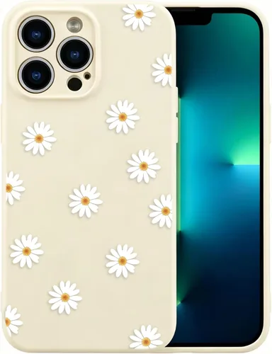 Miniatura 64 de RALEAVO Funda Floral para iPhone 12, Cubierta de Silicona Líquida con Bonito Patrón de Rama de Flores para Niñas y Mujeres, Funda Protectora de Goma