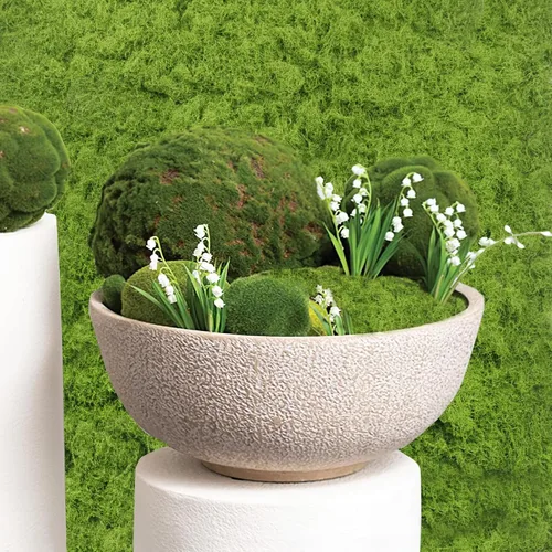 Miniatura 6 de Musgo falso para manualidades 39" x 39" musgo sintético para plantas de interior, musgo artificial para decoración, césped sintético verde para 39 x