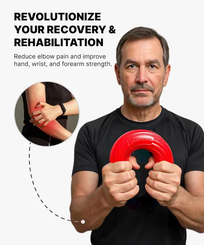 Miniatura 2 de DMoose Fitness Flex Resistance Bar for Physical Therapy - Non-Slip Odorless Material, Exercise Bar for Tennis & Golfers Elbow Tendonitis Relief