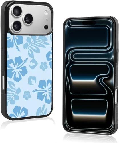 Miniatura 53 de FANXI Funda de teléfono de hibisco azul compatible con iPhone 11 de 6.1 pulgadas, funda protectora a prueba de golpes de TPU con bonita flor azul