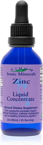 Eidon Ionic Minerals Concentrado de zinc líquido, suplemento iónico de sulfato de zinc para hombres, mujeres y niños, apoya el sistema inmunológico,