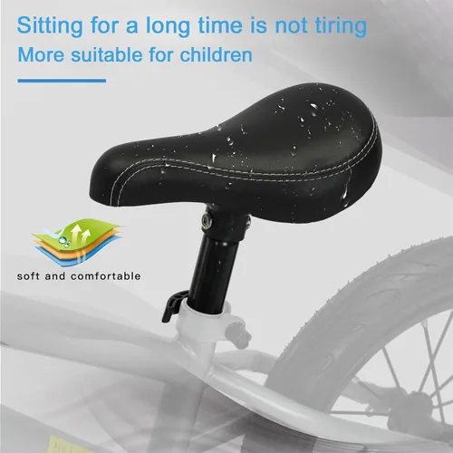 Miniatura 4 de 16 Inch Balance Bike for Big Kids Boys and Girls, No Pedal Sports Training Bicycle, Adjustable Seat Pneumatic Tires Quick Assembly