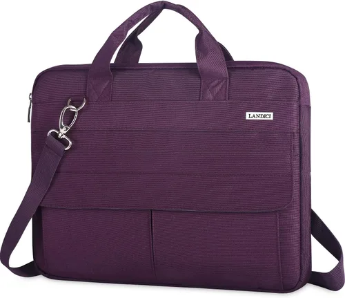 Miniatura 12 de LANDICI - Funda para portátil de 13/14 pulgadas con correa para el hombro, funda delgada impermeable para computadora compatible con MacBook Air