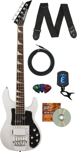 Miniatura 10 de Jackson Concert Bass CBXNT DX IV Guitarra Bajo - Paquete Negro Brillante con Cable, Correa de Guitarra, Afinador, Púas y DVD Instructivo de Austin