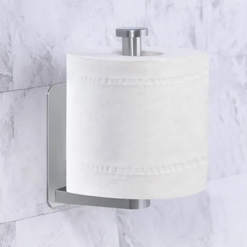 Miniatura 2 de VAEHOLD Portarrollos de papel higiénico autoadhesivo para cocina y baño, adhesivo para rollo de papel higiénico sin taladrar para baño, se pega